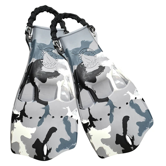 JET FIN W/SPRG. WHITE CAMO