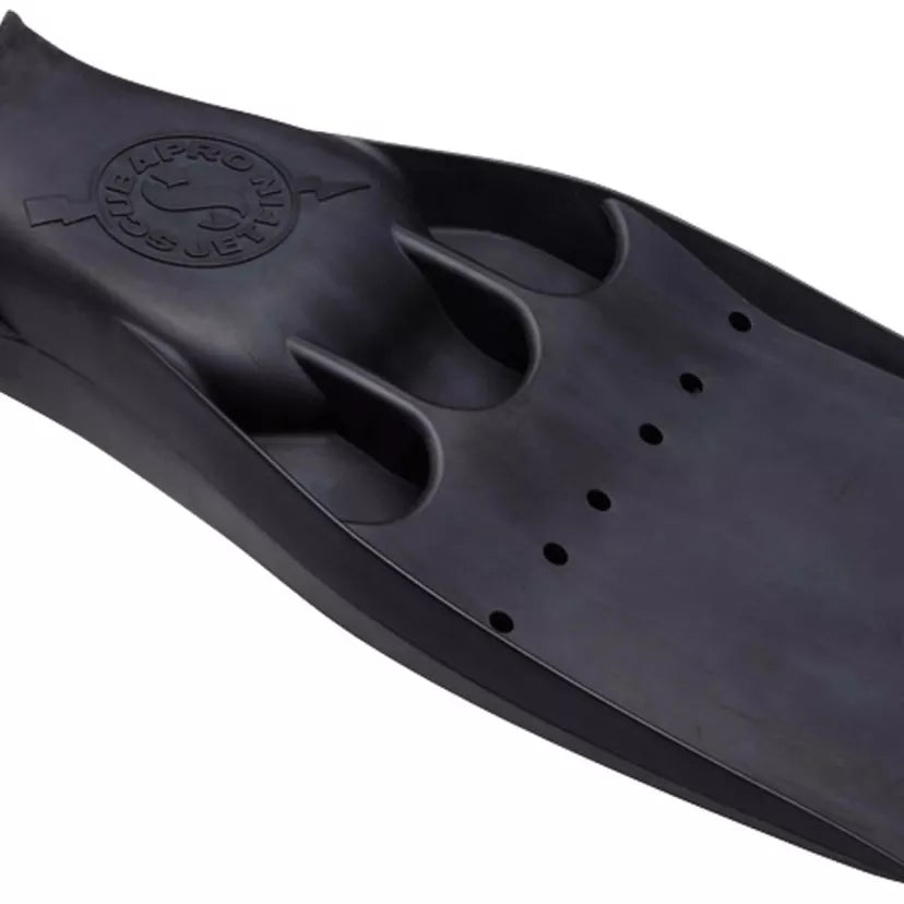JET FIN W/SPRING HEEL STRAP SVART