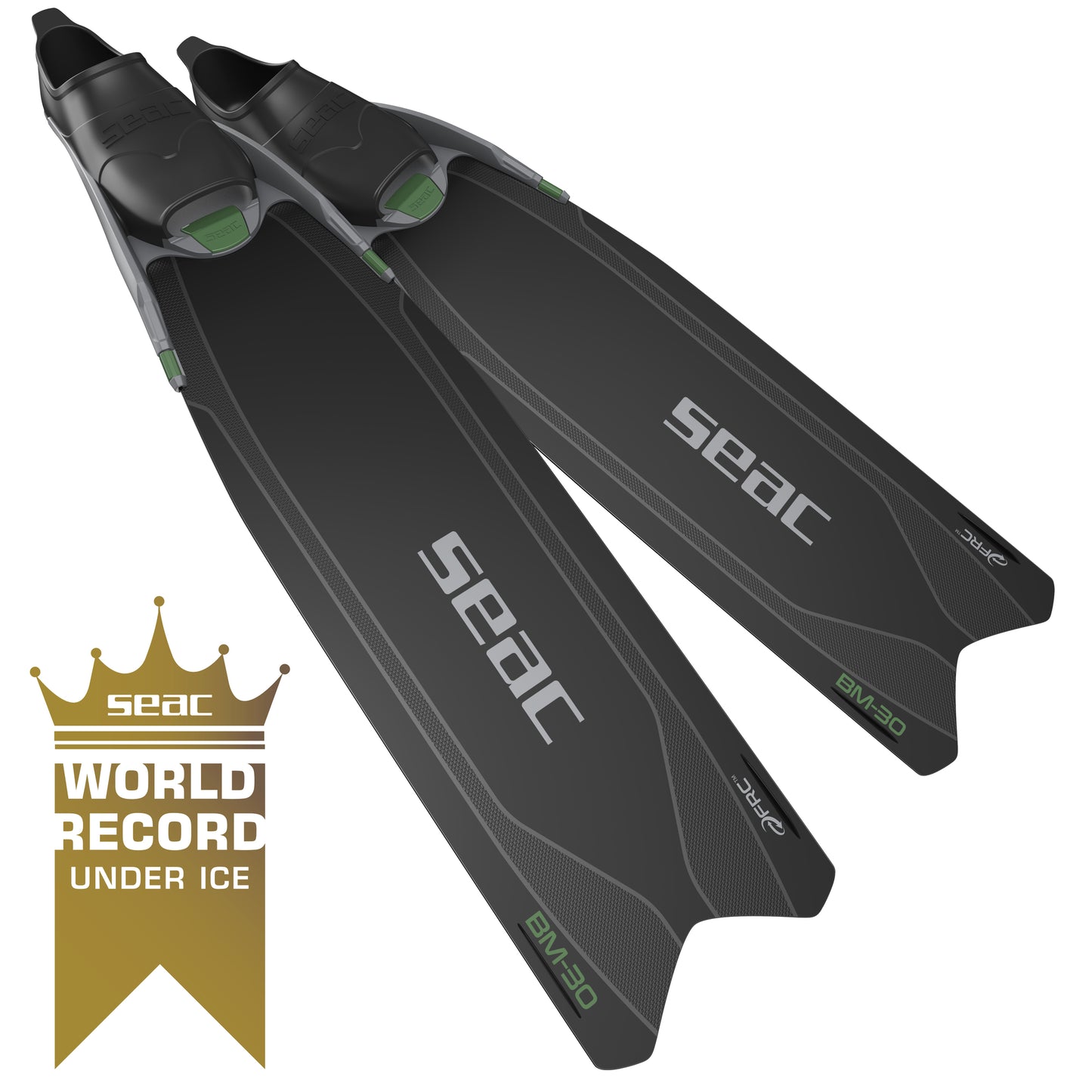 FINS BM30 BLACK/GREEN