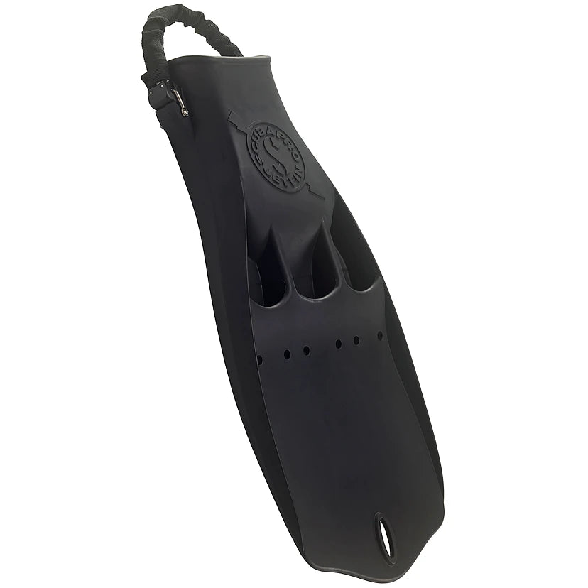 JET FIN W/SPRING HEEL STRAP SVART