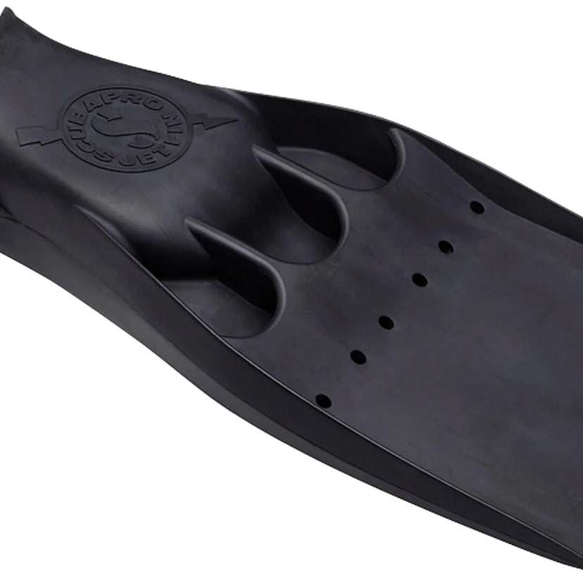 JET FIN W/SPRING HEEL STRAP SVART