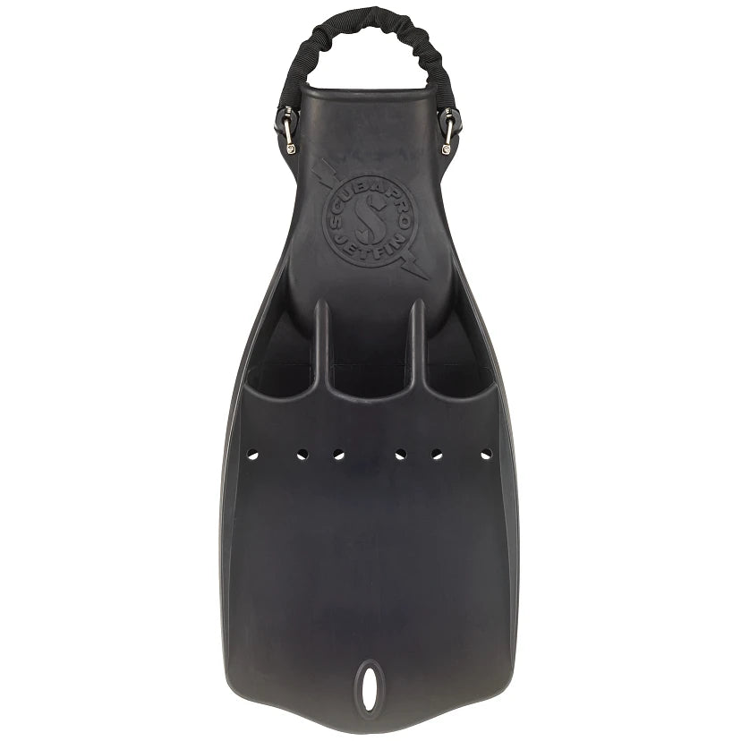 JET FIN W/SPRING HEEL STRAP SVART