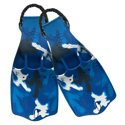 JET FIN W/SPRG. BLUE CAMO