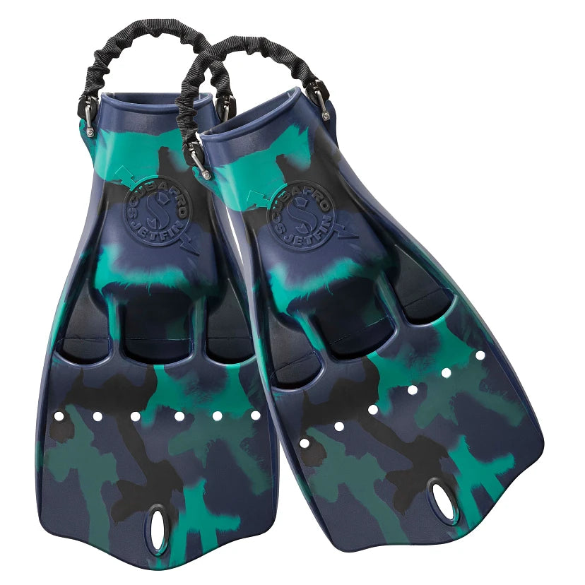 JET FIN W/SPRG DKBLUE CAMO