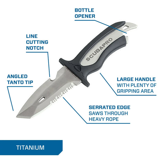 KNIFE,TITANIUM,3.5" BLADE